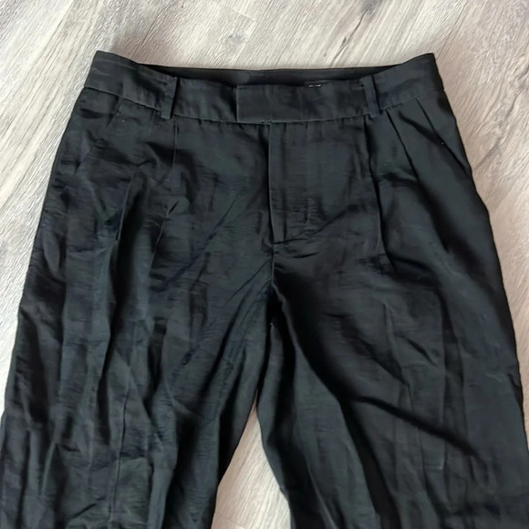 🏁 Club Monaco black straight leg pants size 00 - Picture 4 of 9